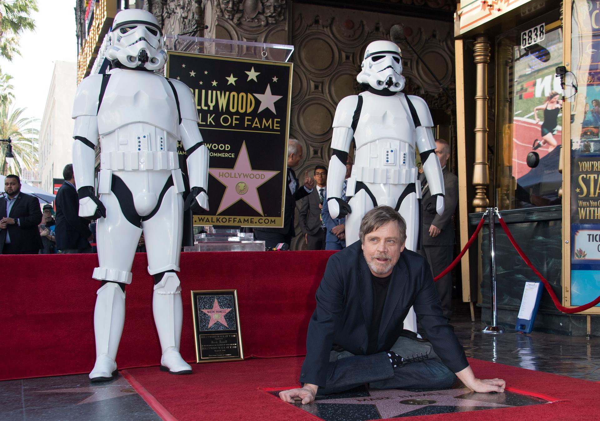 Mark Hamill bags Hollywood star, with no wars required