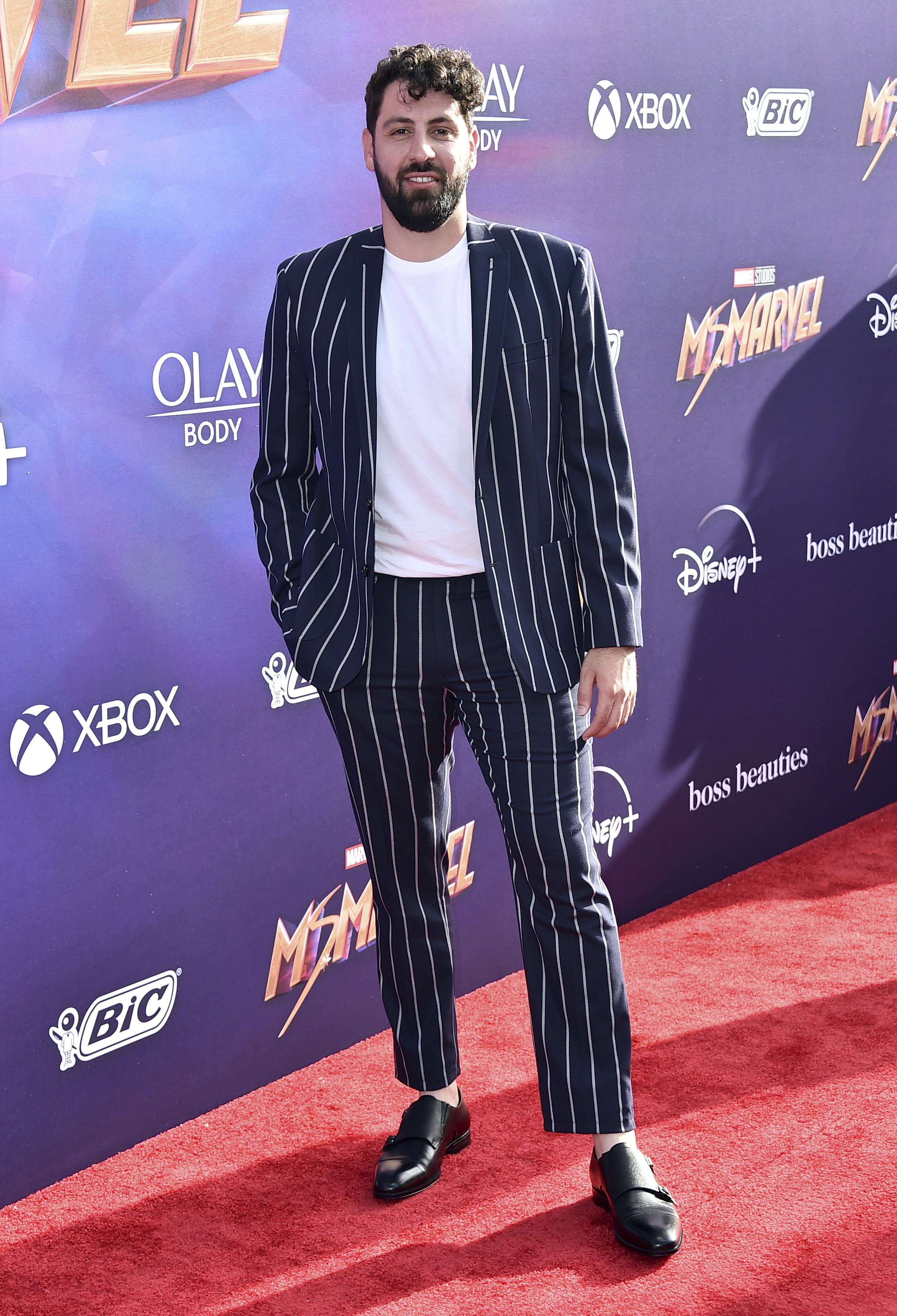 Ali Alsaleh, who plays Aadam in the show, on the red carpet. Photo: Invision / AP
