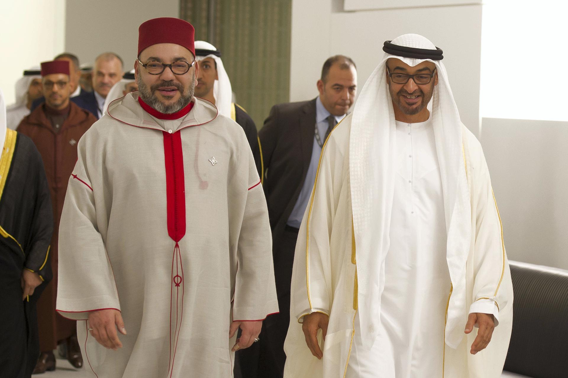 King Mohamed VI was a special guest for the opening ceremony of Louvre Abu Dhabi in 2017. Omar Al Askar for The Crown Prince Court - Abu Dhabi