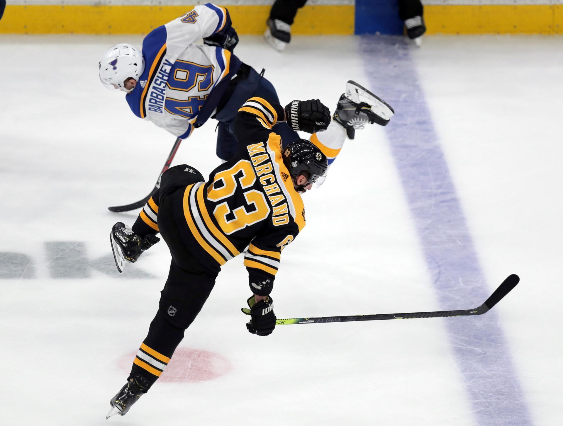 St. Louis Blues' Alex Pietrangelo celebrates his goal against the Boston  Bruins during the first period in Game 7 of the NHL hockey Stanley Cup  Final, Wednesday, June 12, 2019, in Boston. (