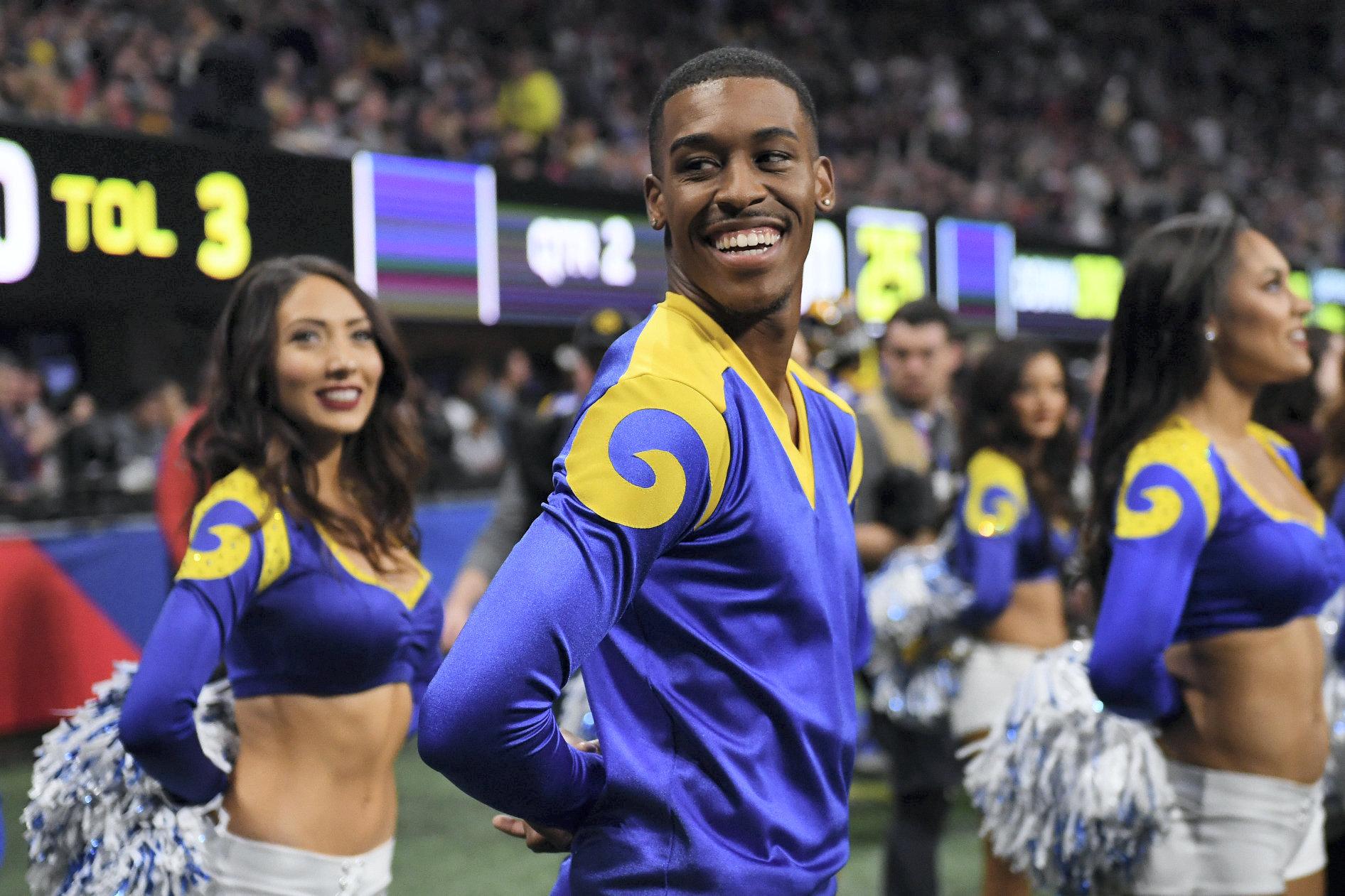 Rams' male cheerleaders make NFL history at Super Bowl - Los Angeles Times