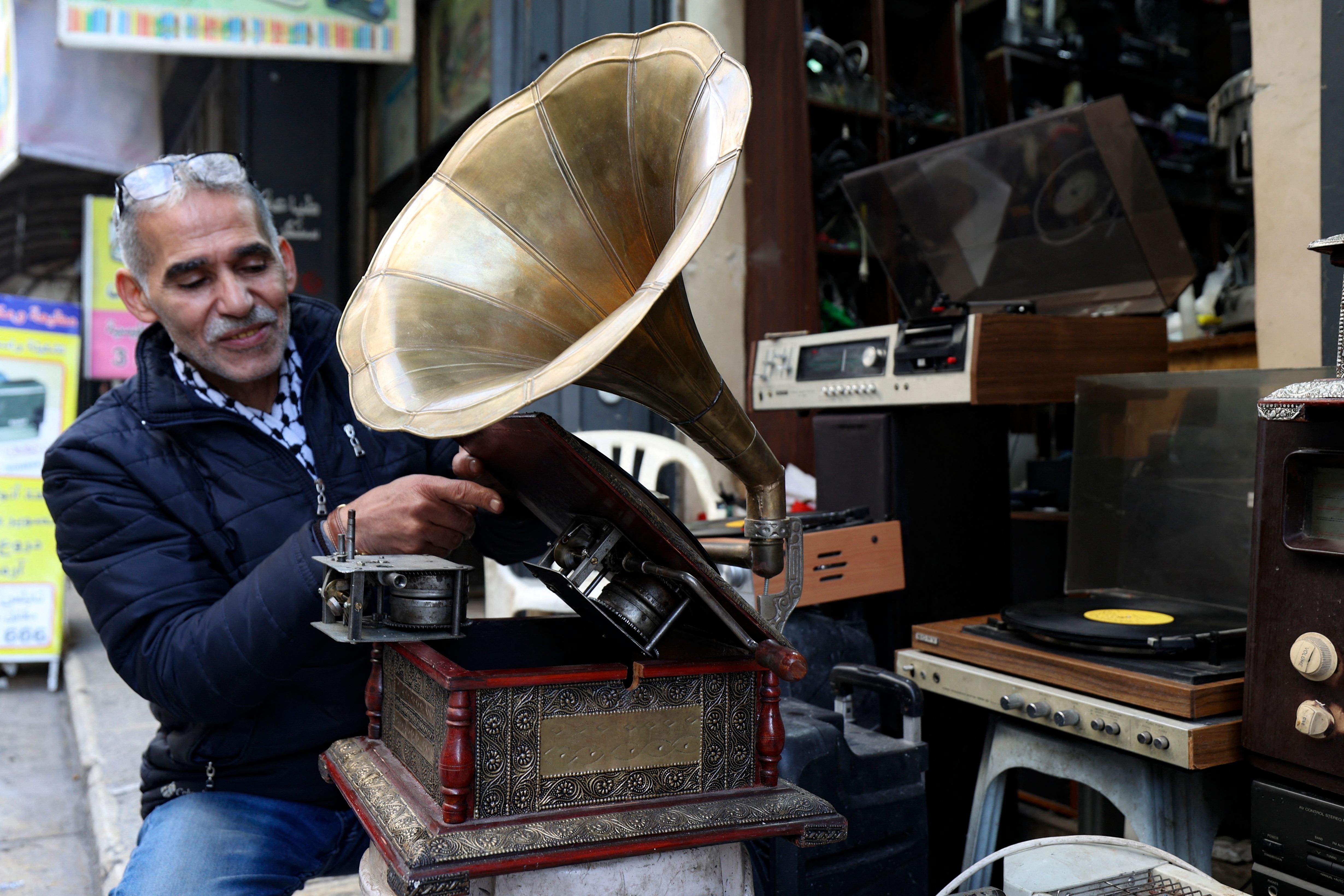 How the West Bank's last vinyl shop is preserving Palestinian heritage