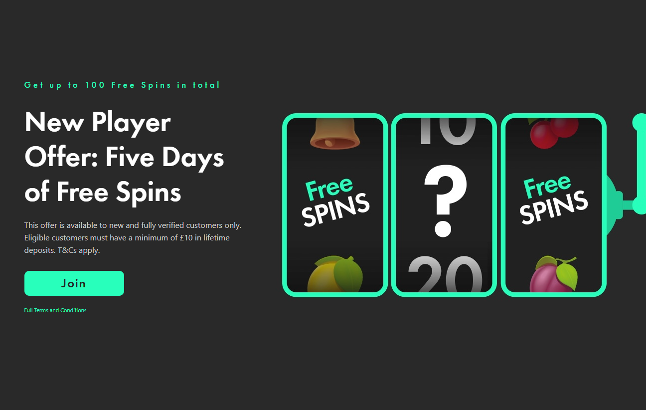 bet365™ Games Offer  New Player Offer: Five Days of Free Spins