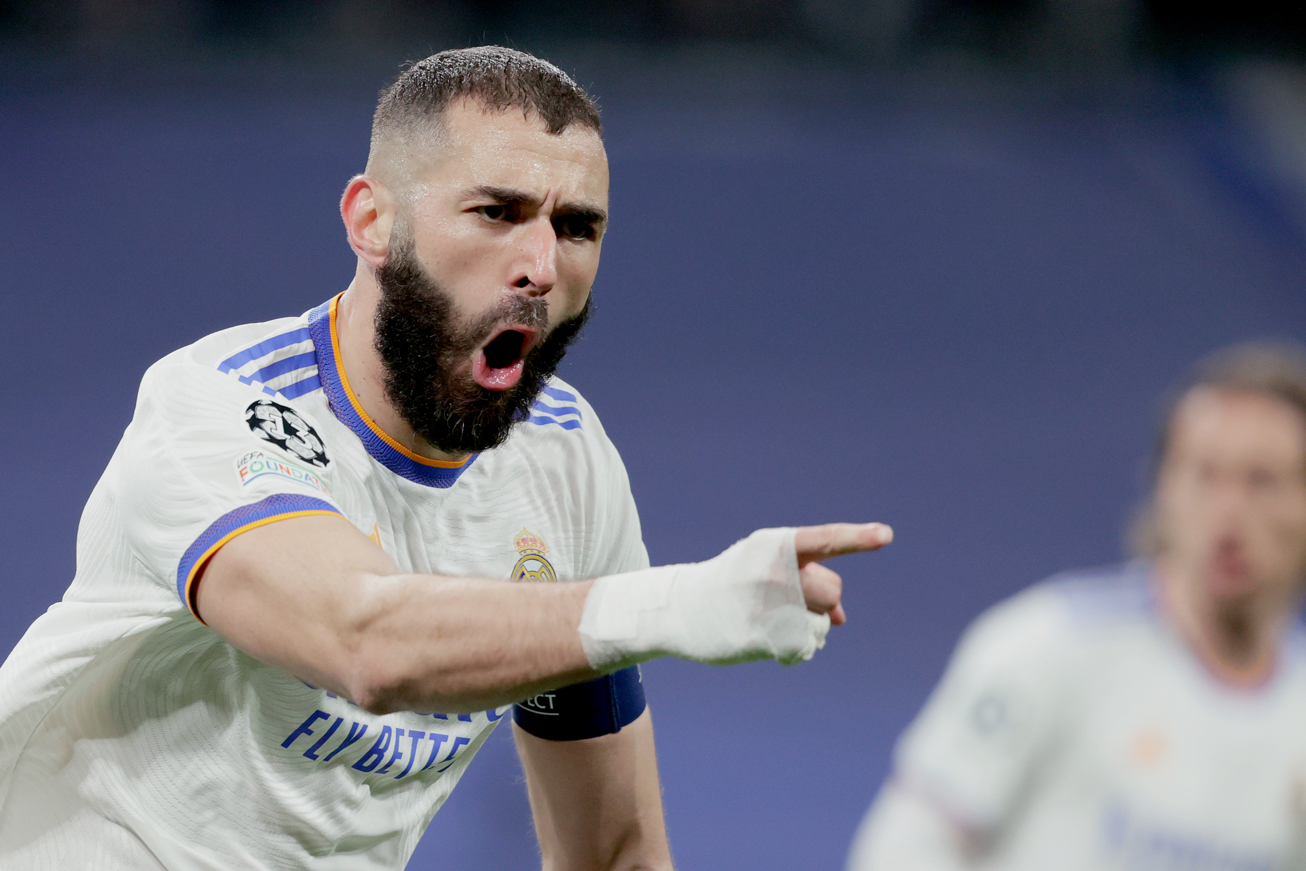 Benzema receives jersey to mark Real Madrid milestone