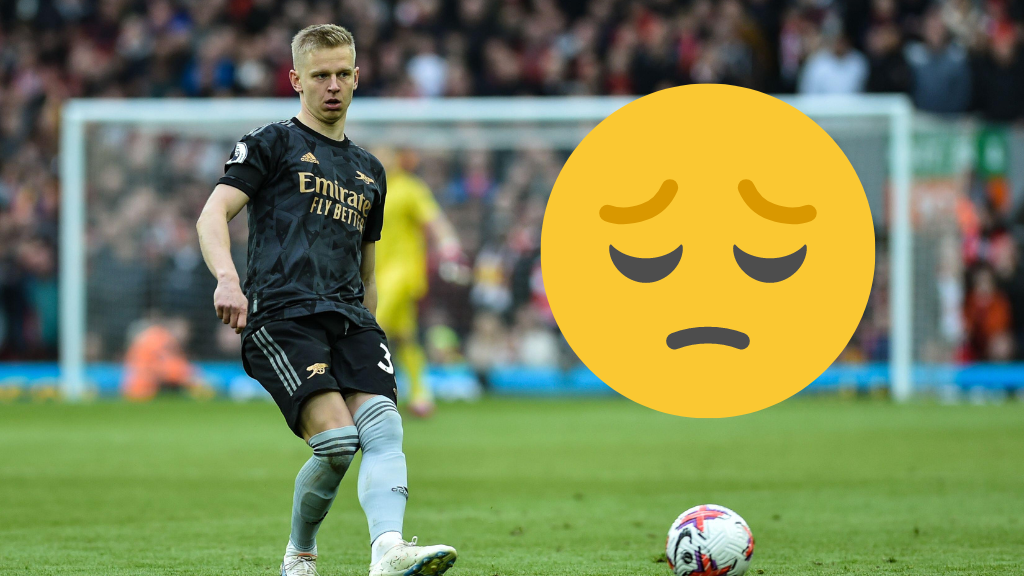 Why Oleksandr Zinchenko was left distraught and in tears on Arsenal bench  during Liverpool draw 